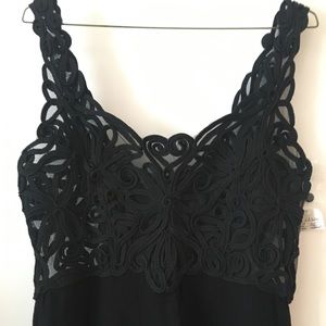 Vintage gown with embroidered bodice